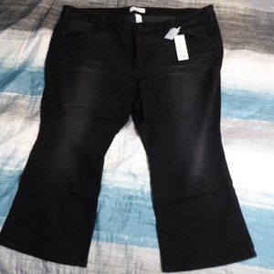 Lane Bryant black Jean capris